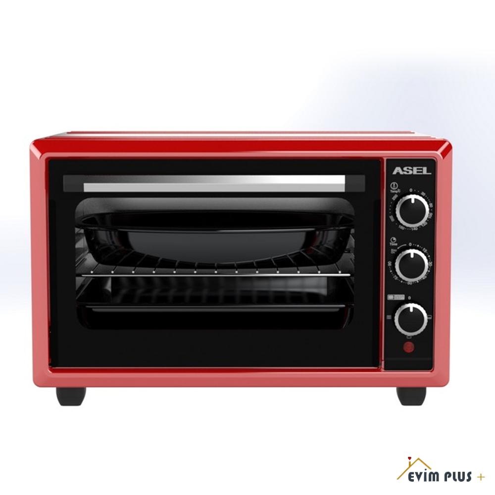 Asel AF-40-33 | Siyah | Mini Fırın